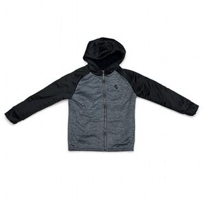 The Children's Place Sports Black and Gray Boys Insulated Hoodie Size Medium 7/8